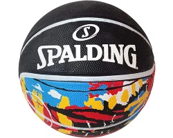 Мяч баскетбольный E43144 Spalding №7 резина черный Мяч баскетбольный E43144 Spalding №7 резина черный