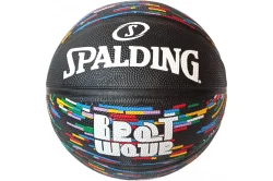 Мяч баскетбольный E43145 Spalding №7 резина черный Мяч баскетбольный E43145 Spalding №7 резина черный