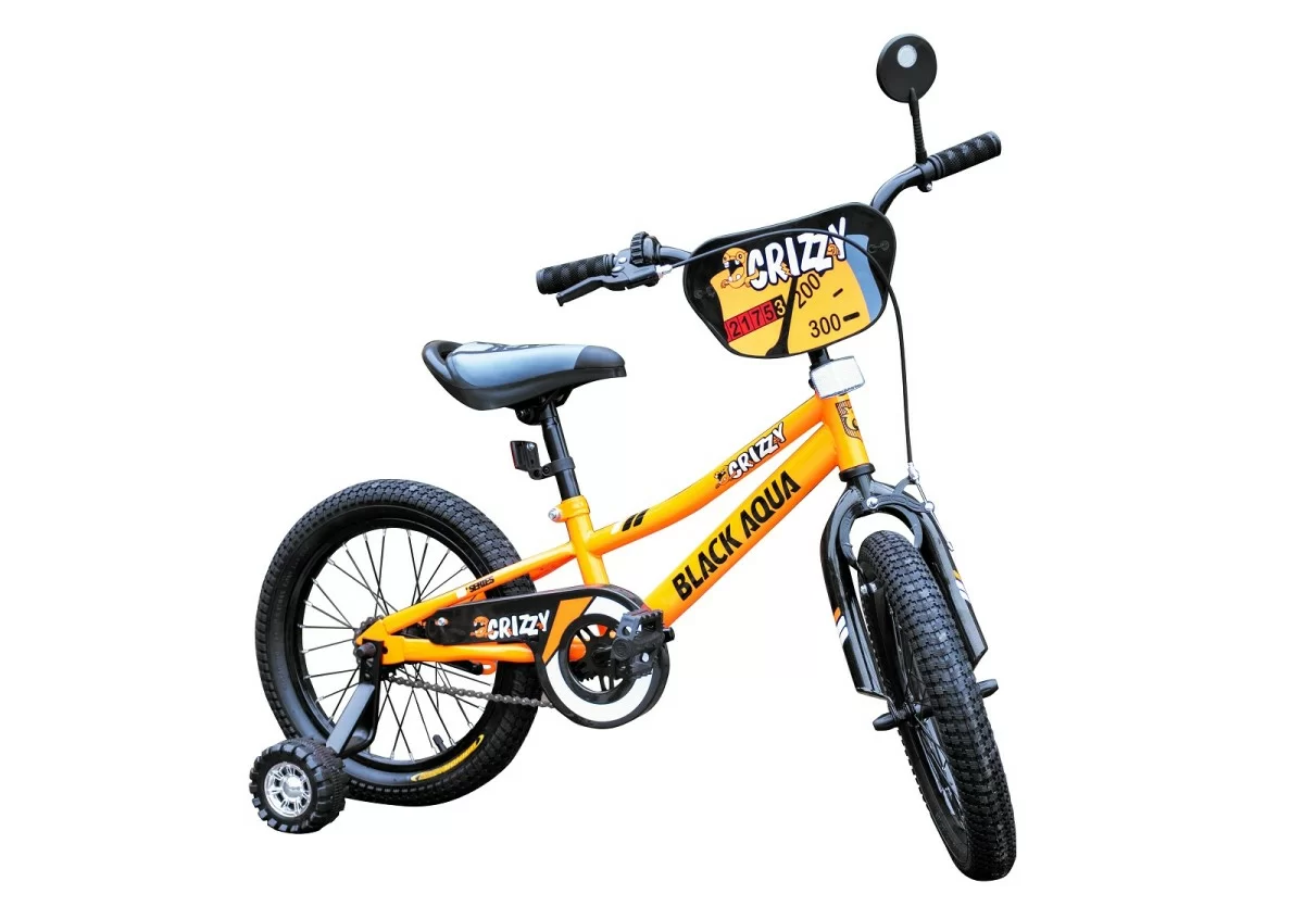 Фото Велосипед Black Aqua Crizzy14" оранжевый неон KG1426 со склада магазина СпортСЕ